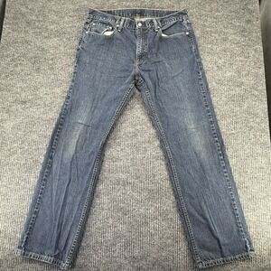Levi's 559 Series Relaxed Fit 36/32  Straight Blue Dark Wash Denim Jeans, Cotton